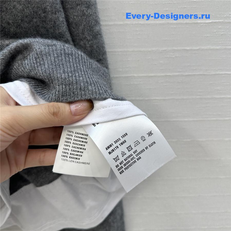 Miu Miu V-Neck Ardesia Sweater