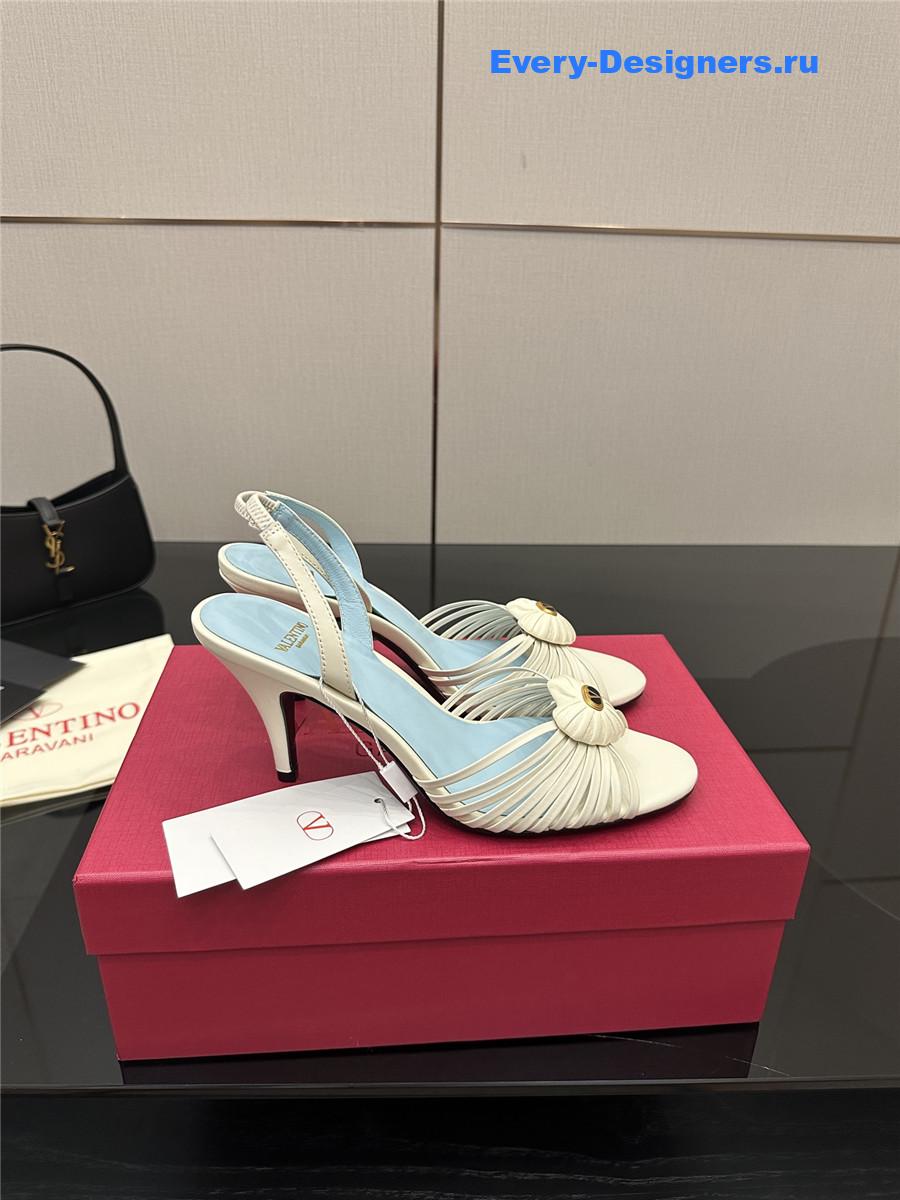 Va1e*ntin0 garavani 85mm beige royal sandals