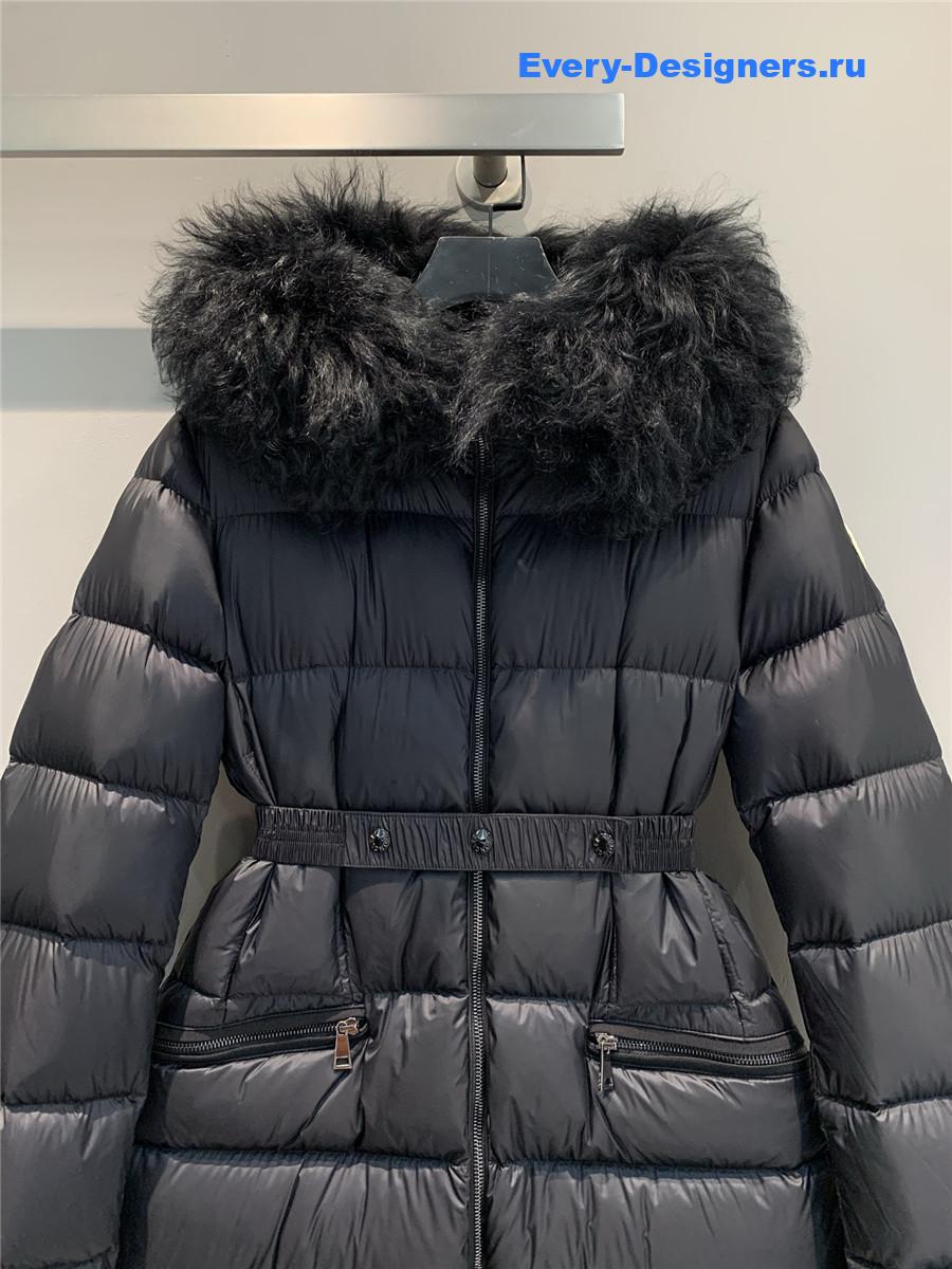 Moncler Black Boedic Hooded Long Down Jacket