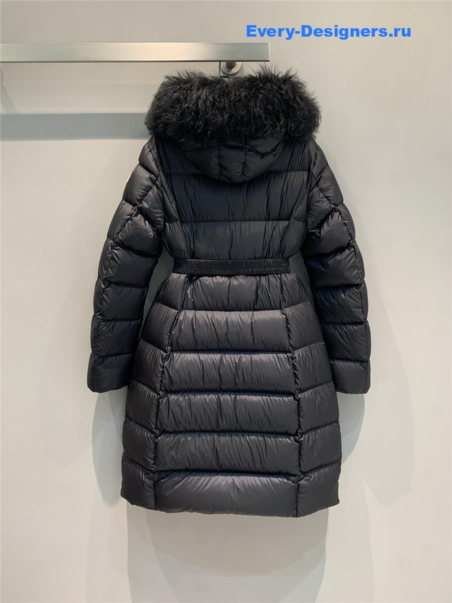 Moncler Black Boedic Hooded Long Down Jacket