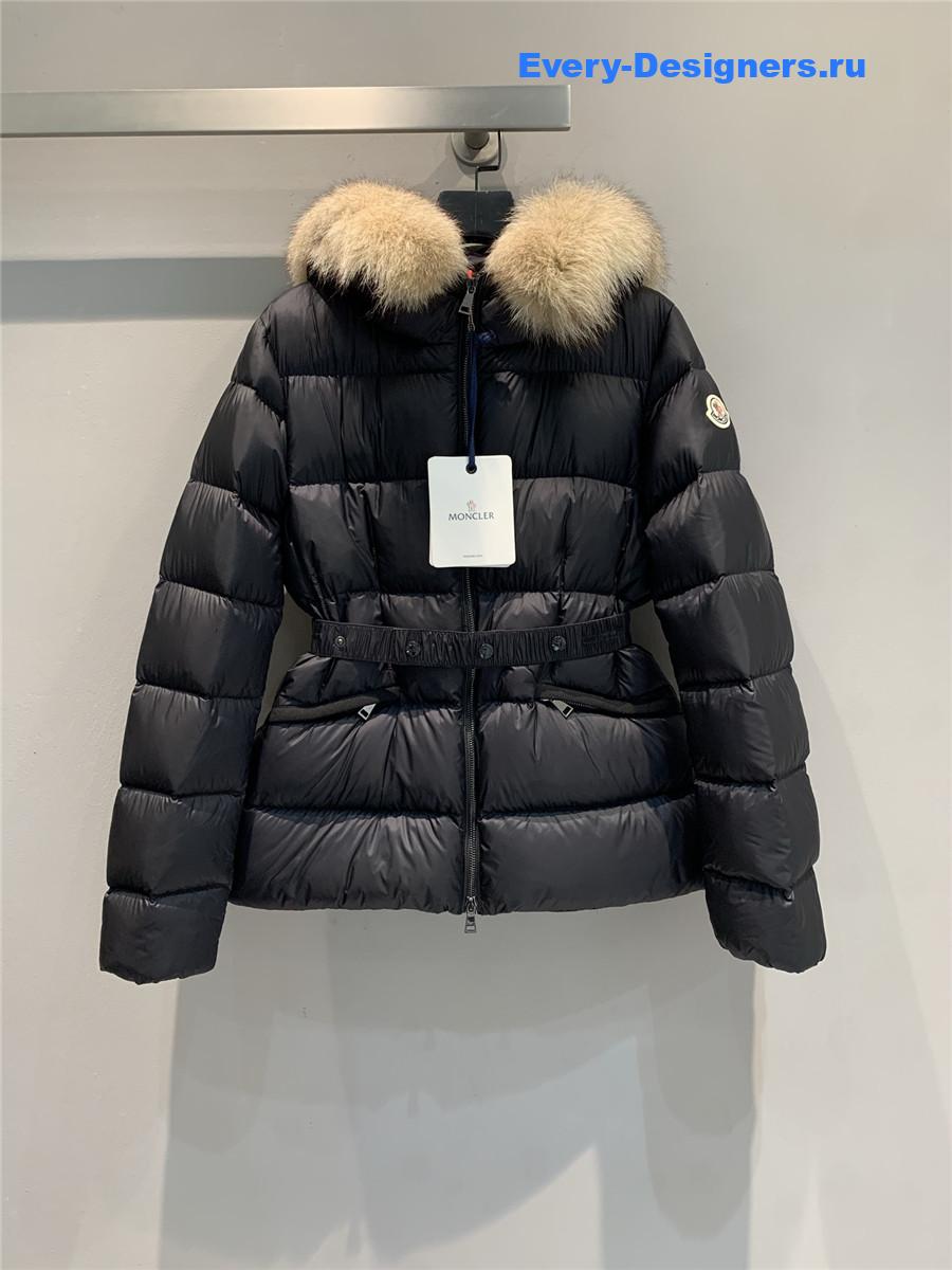 Moncler Black Boedic Hooded Short Down Jacket