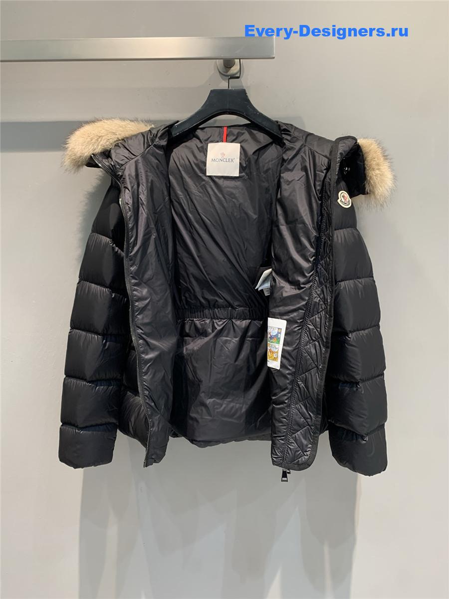 Moncler Black Boedic Hooded Short Down Jacket