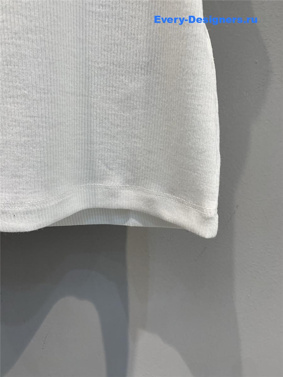 Ce1i*e white lace u-neck vest