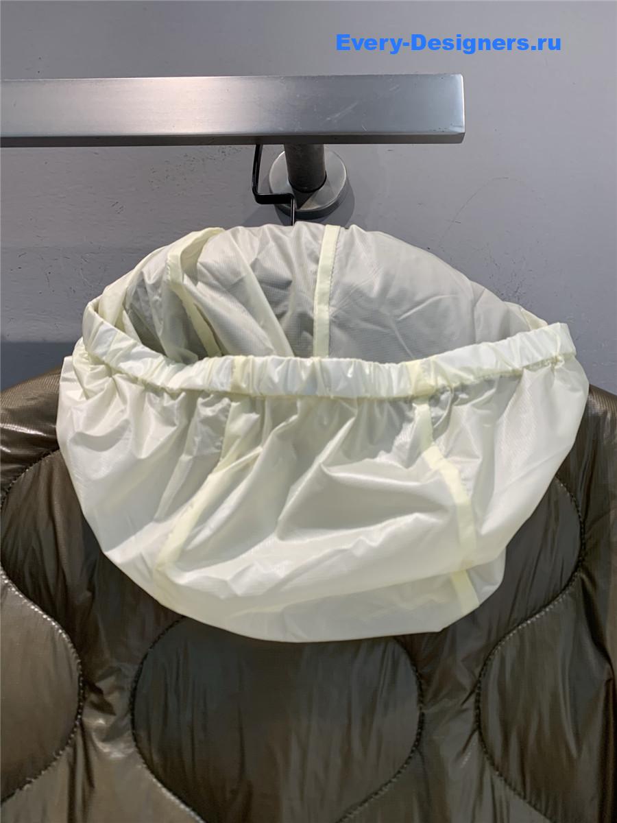 Moncler Olive Green Lombi Hooded Down Jacket