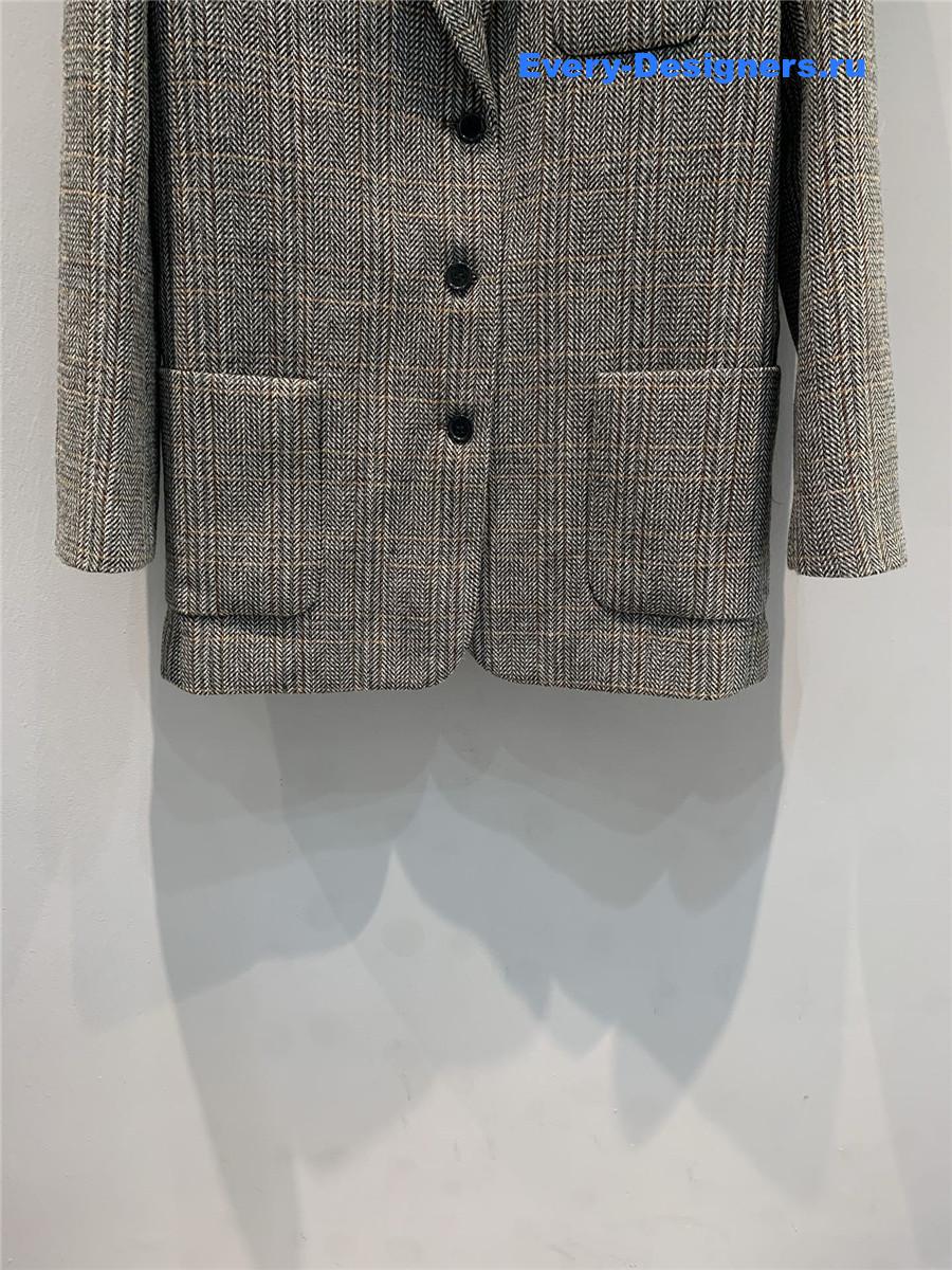 Miu Miu Grisaille Single-Breasted Jacket