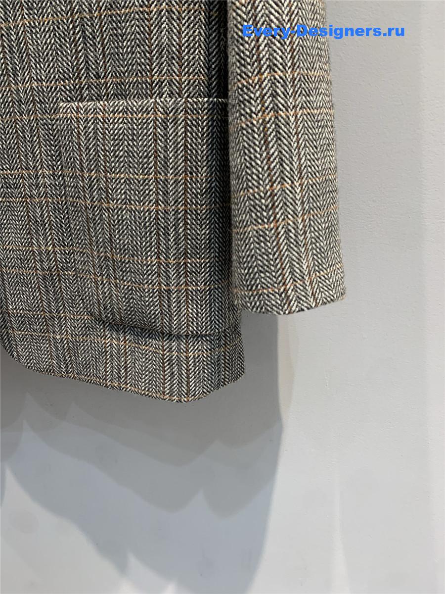 Miu Miu Grisaille Single-Breasted Jacket