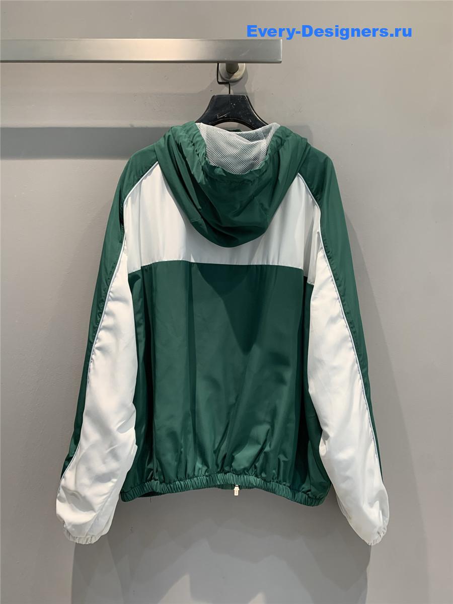 New Balance X Miu Miu Green Lace-Up Hooded Jacket