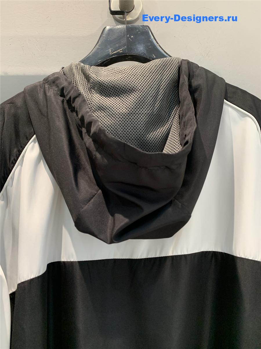 Miu Miu Black Technical Poplin Hoodie Jacket