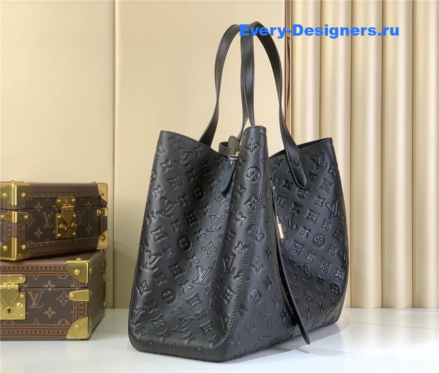 l0vis Vvtt0n all in one mm monogram empreinte black leather bag