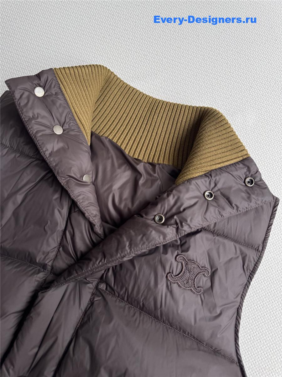 Ce1i*e knit collar down vest