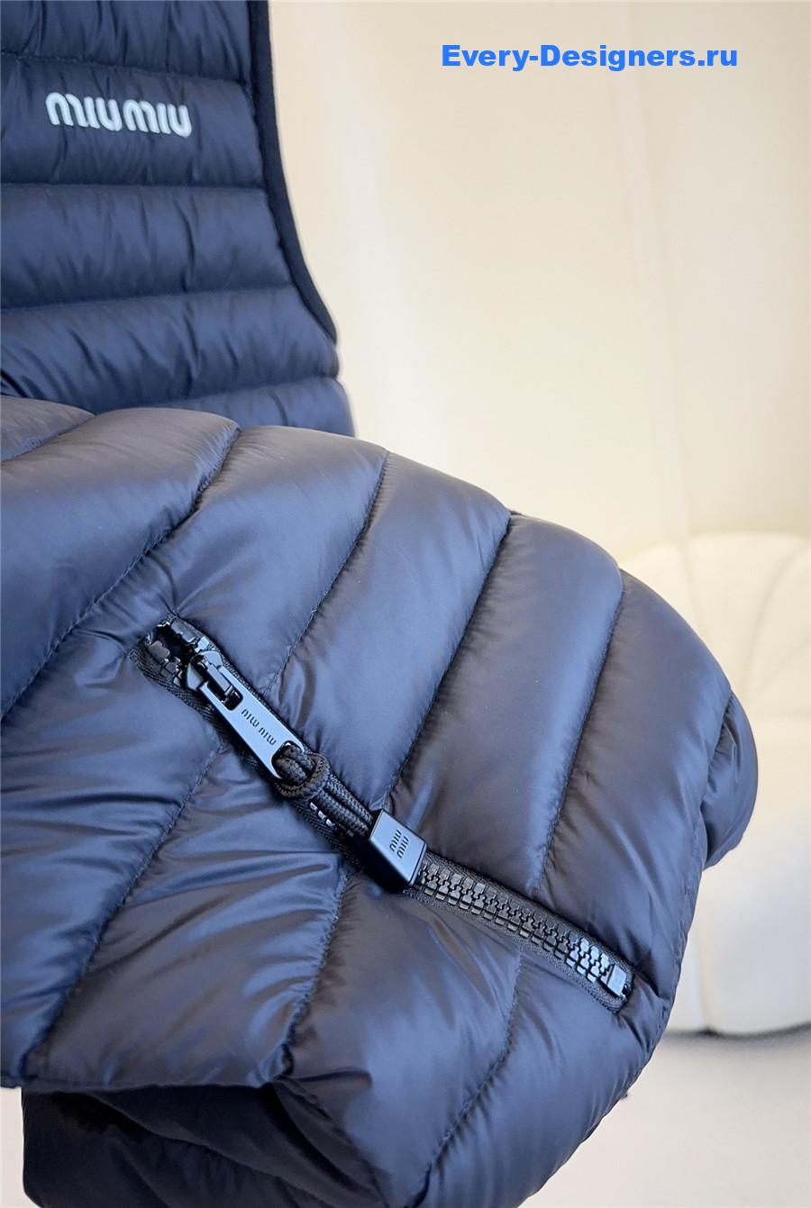 Miu Miu Modern check cotton vest