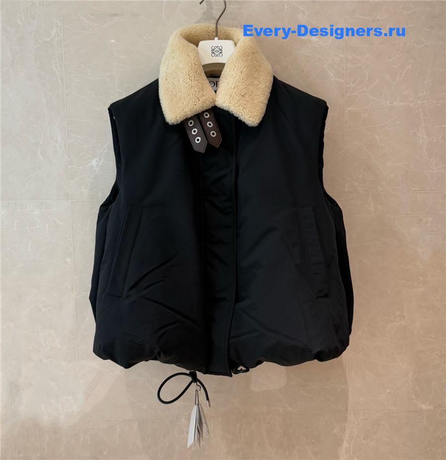 L0ew* shearling-trimmed vest