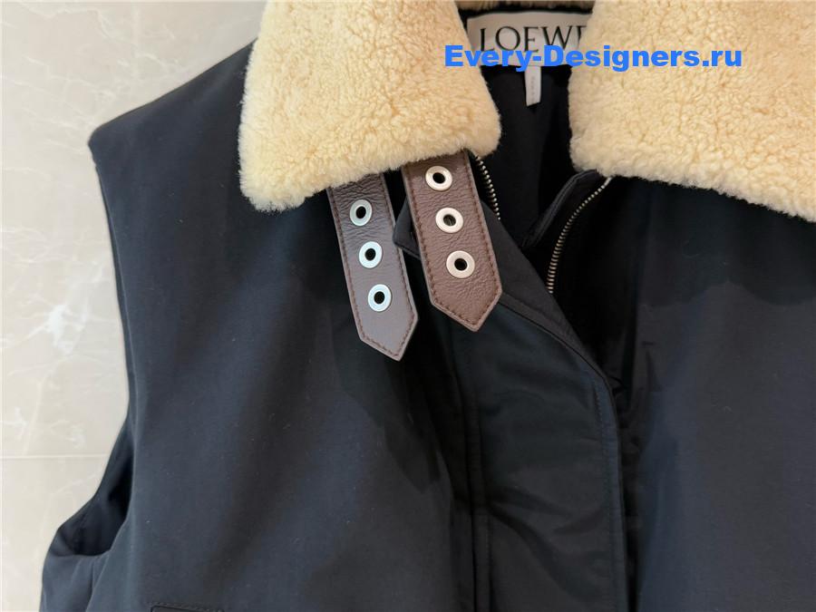 L0ew* shearling-trimmed vest