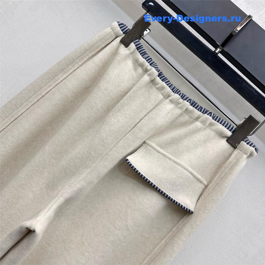 Miu Miu Drawstring Straight-leg Trousers