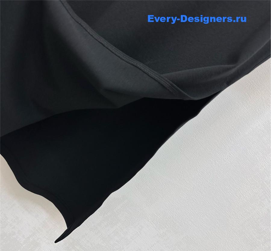 L0ew* black long-sleeve polo dress