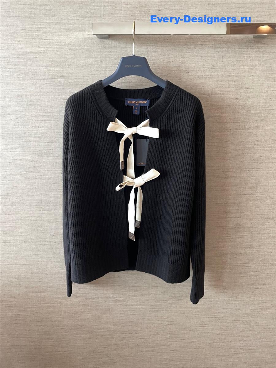 l0vis Vvtt0n ribbon tie cardigan