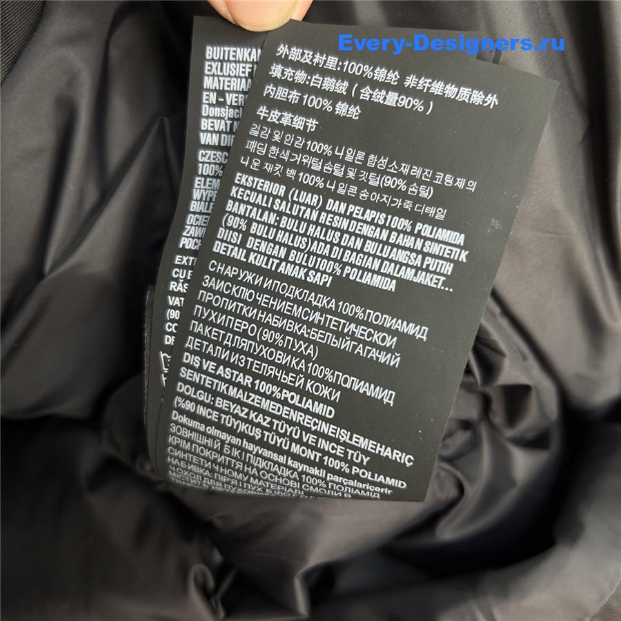 Pra*a fox fur collar hooded long down jacket