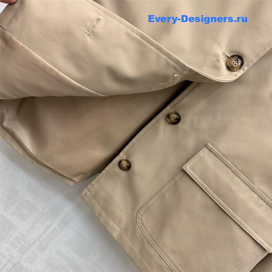 L0ew* camel twill midi jacket