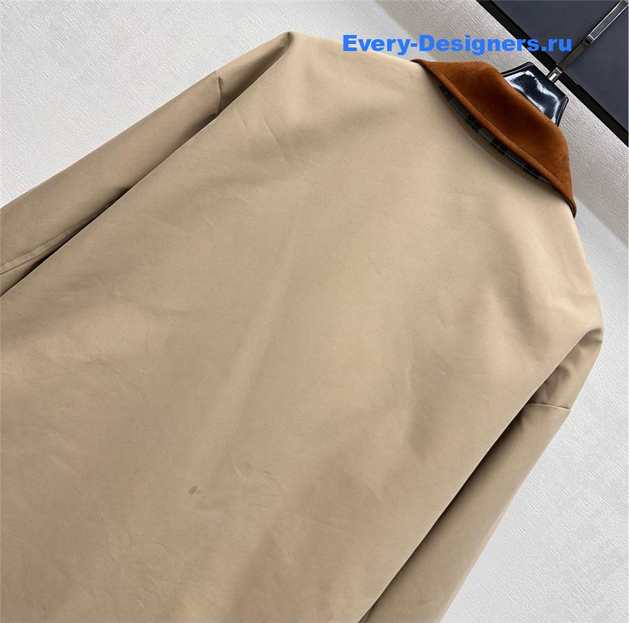 L0ew* camel twill midi jacket