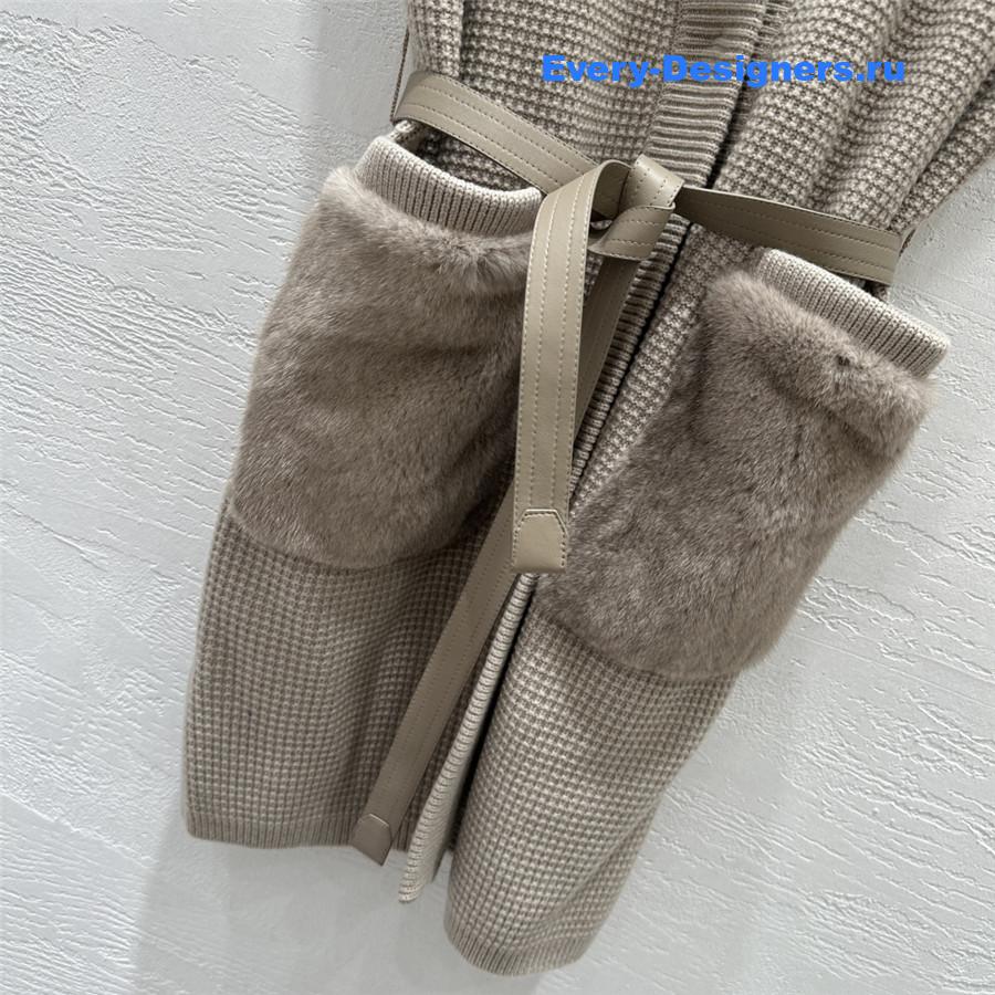 L0r0 P1ana beige mink knit vest