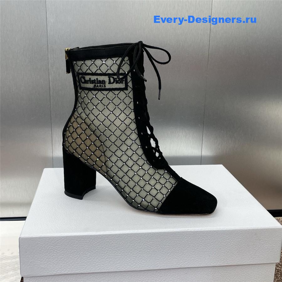 D10r black naughtily-d heeled ankle boot