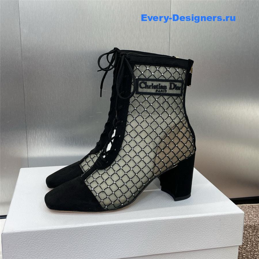 D10r black naughtily-d heeled ankle boot