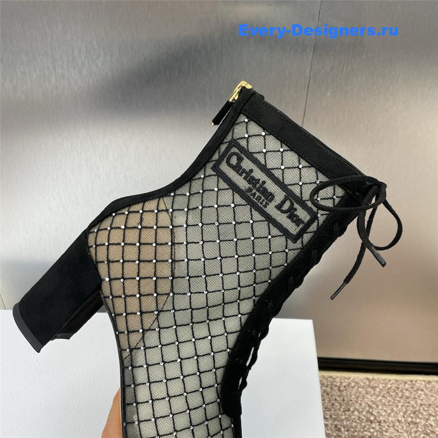 D10r black naughtily-d heeled ankle boot