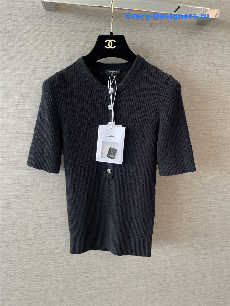 Ch**el coco beach black short sleeve