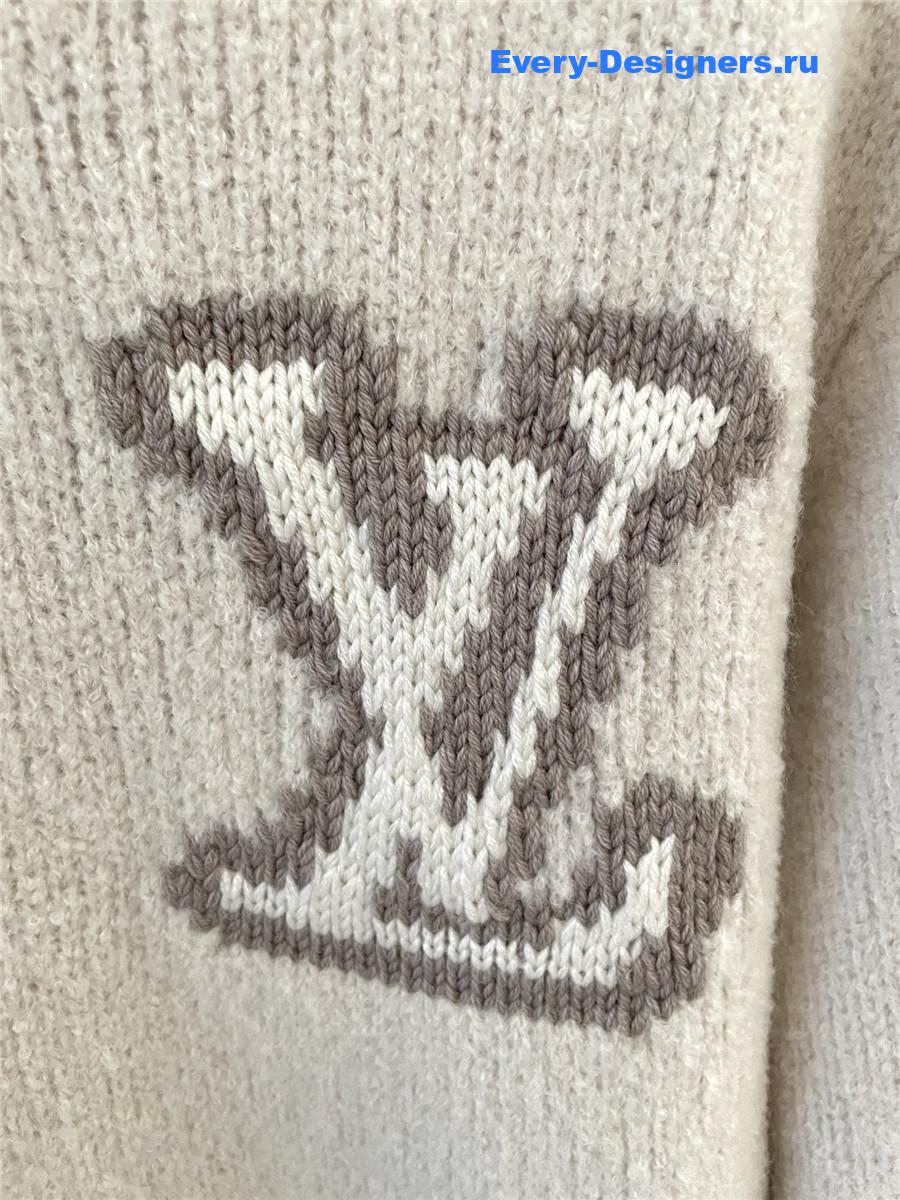 l0vis Vvtt0n lv intarsia crewneck sweater