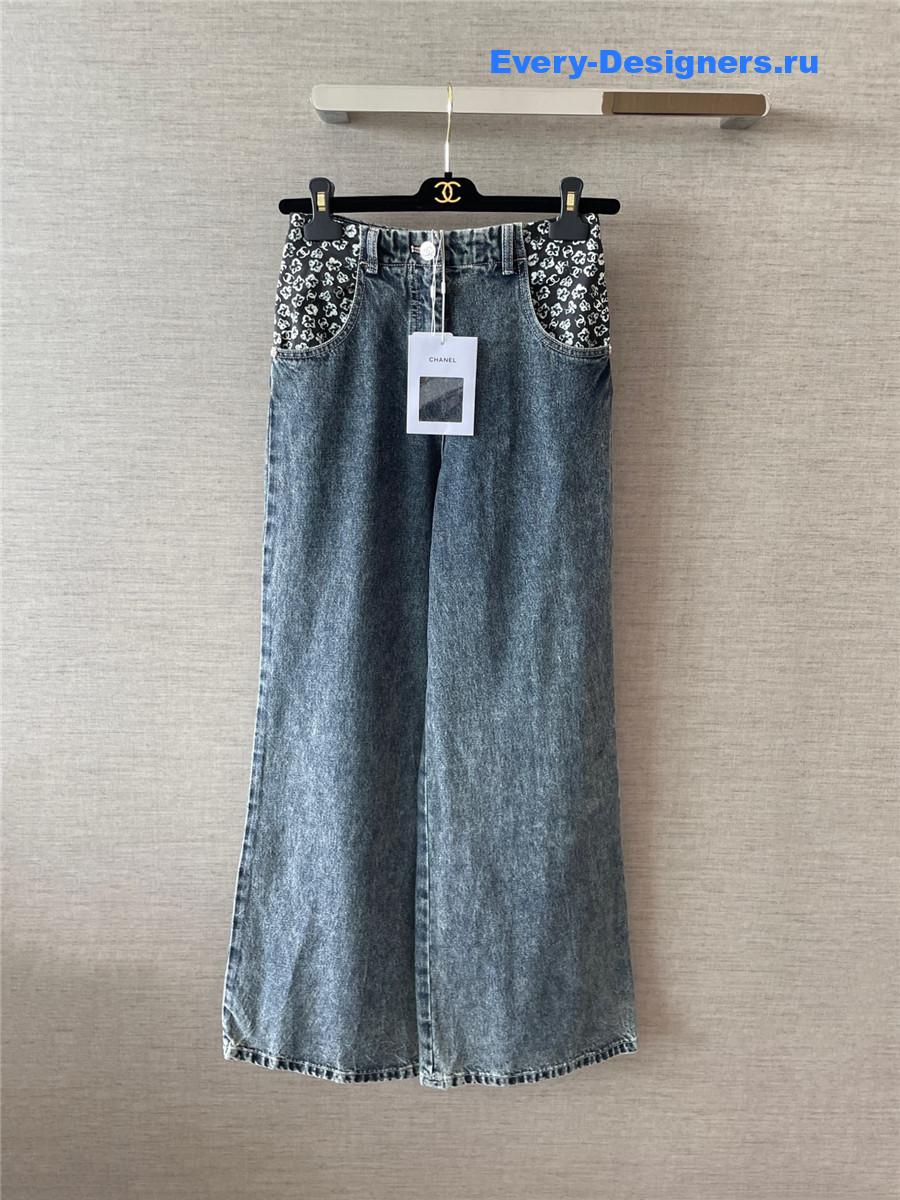 Ch**el coco beach blue jeans