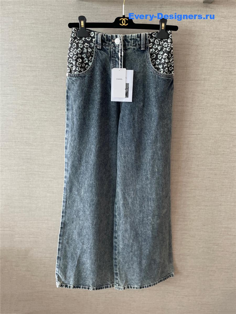 Ch**el coco beach blue jeans