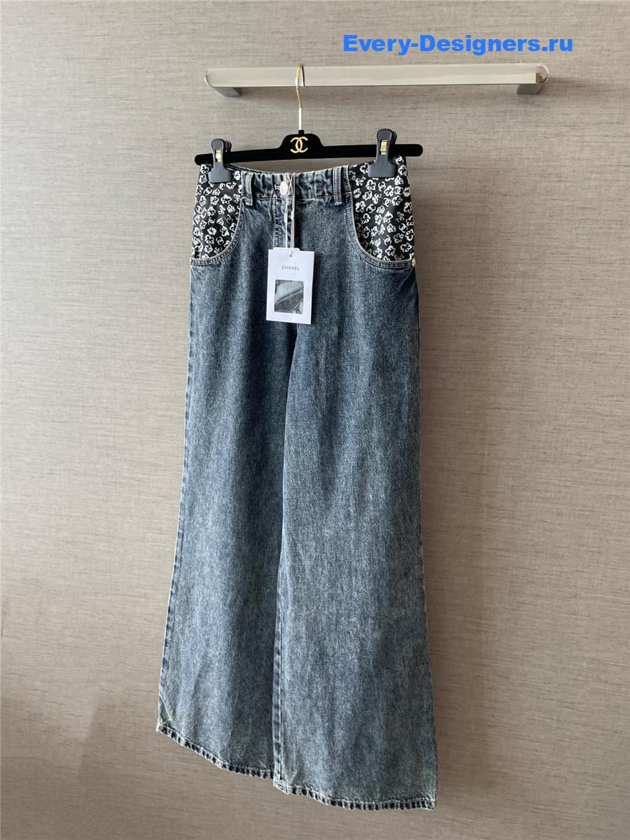 Ch**el coco beach blue jeans