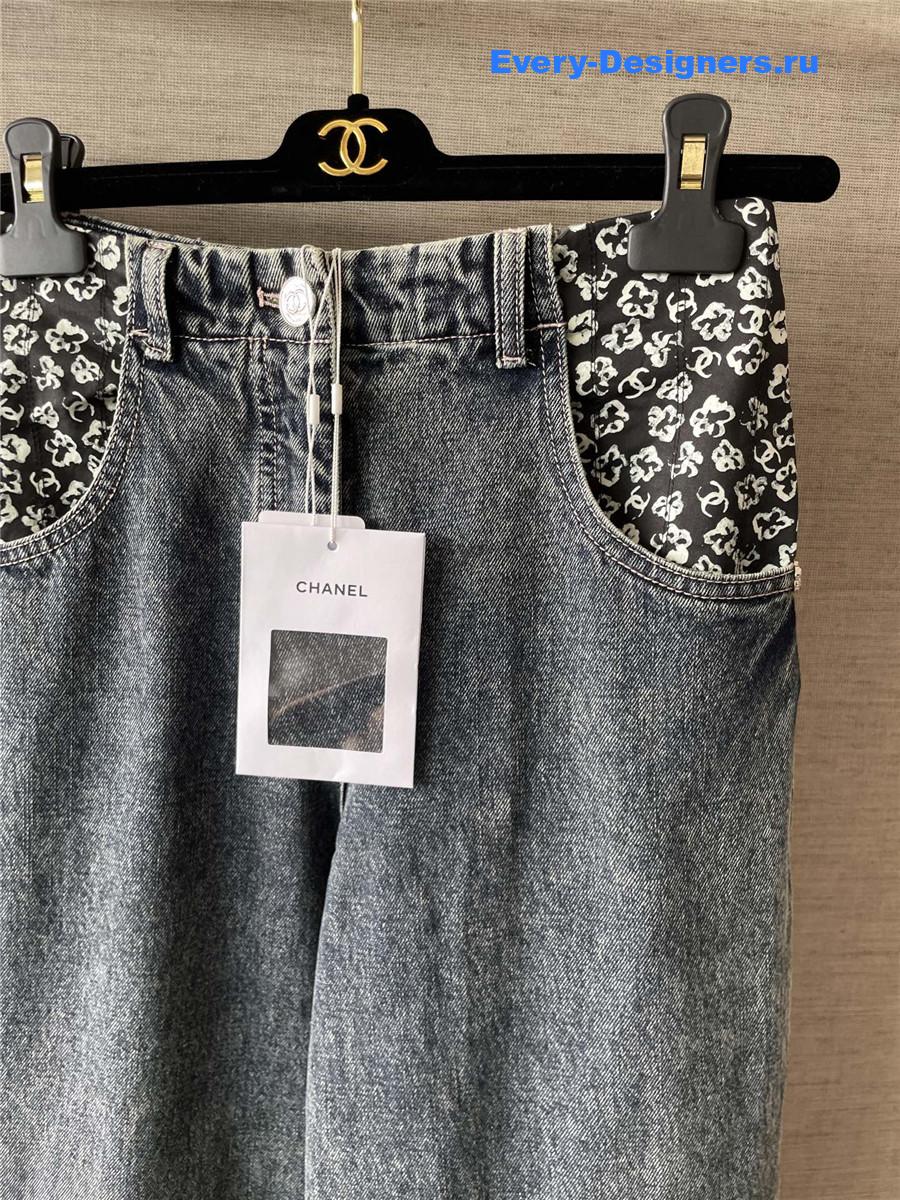 Ch**el coco beach blue jeans