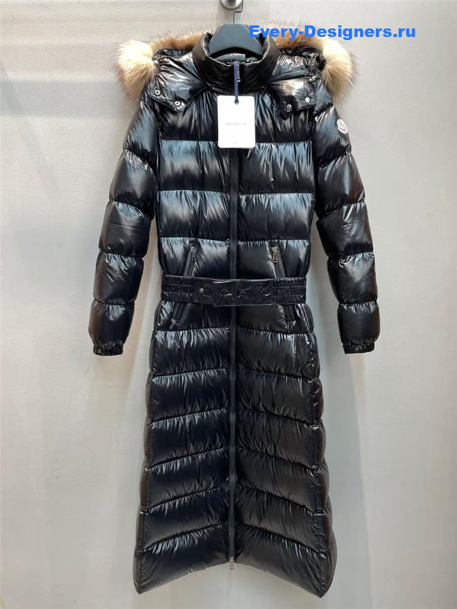 Moncler Black Hudson Long Puffer Coat