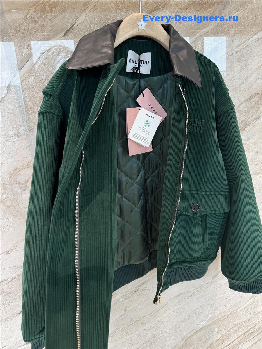 Miu Miu Cropped Bomber Jacket