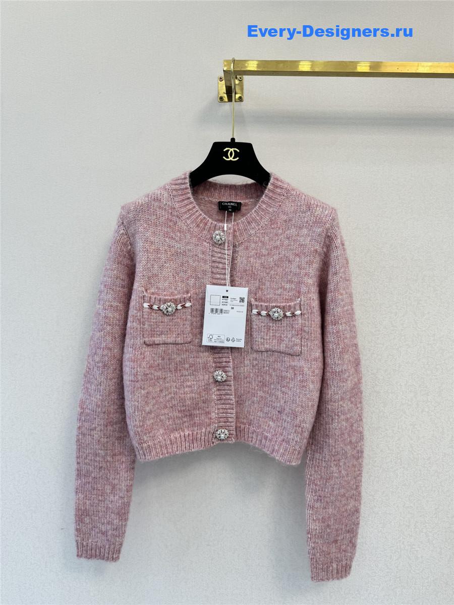 Ch**el pink crew neck sweater