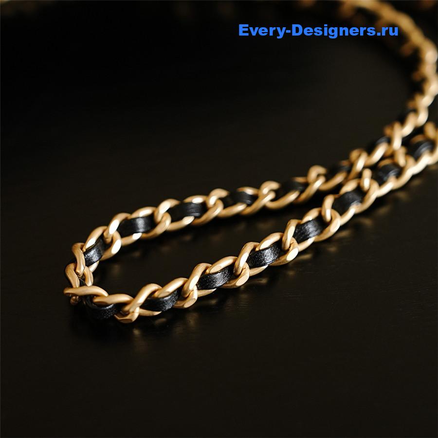 Ch**el black lambskin small bow bag