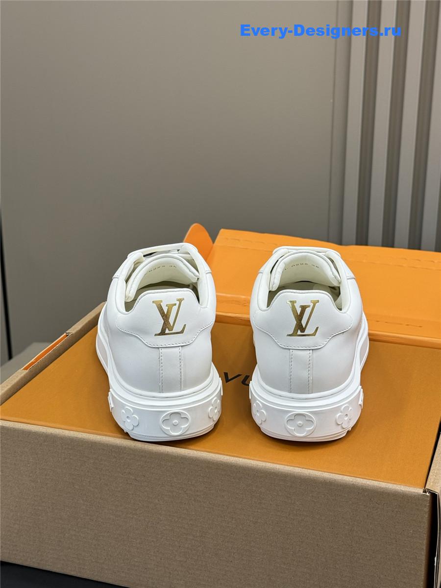 l0vis Vvtt0n white time out engraved sneakers