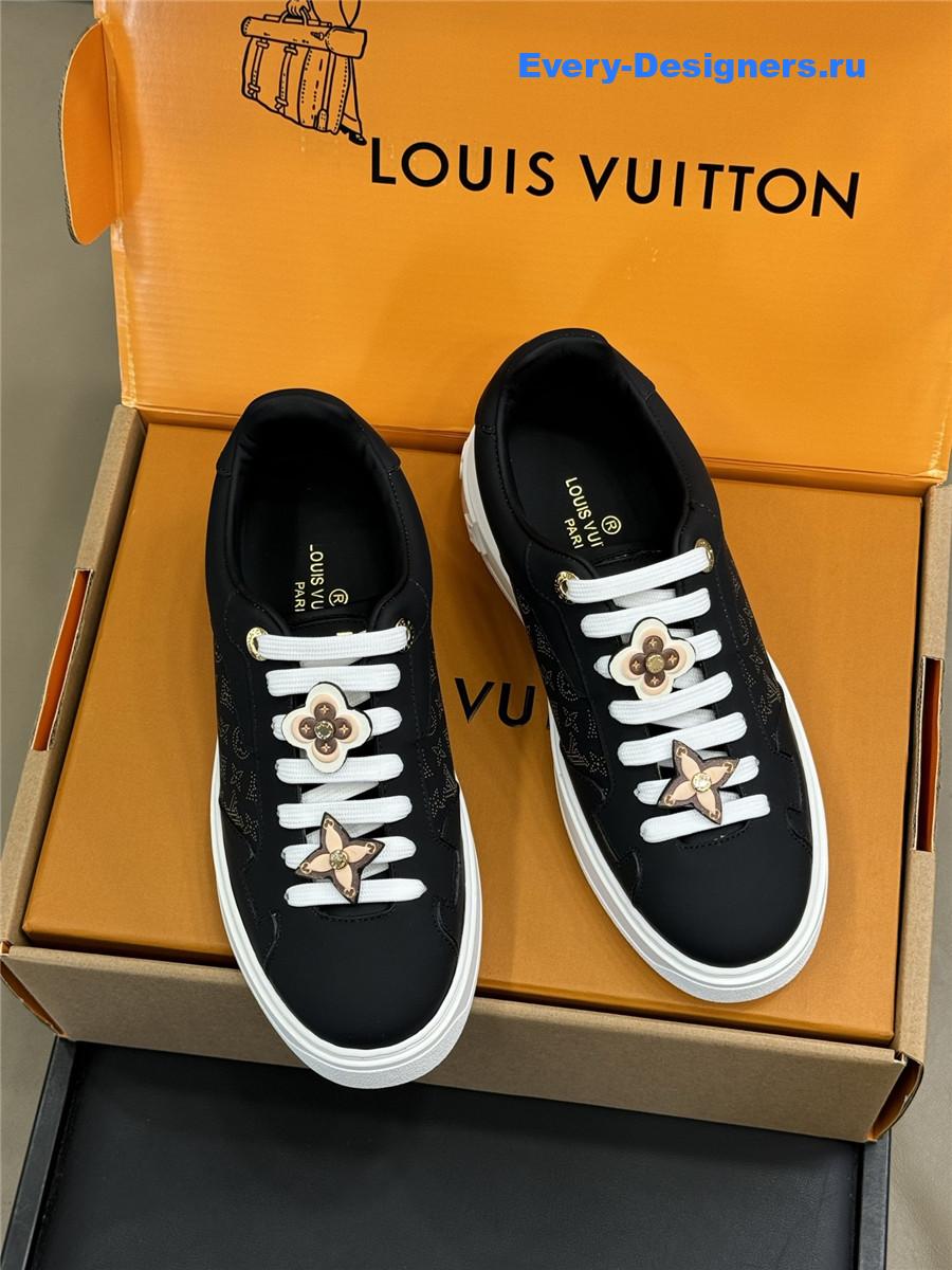l0vis Vvtt0n black time out engraved sneakers