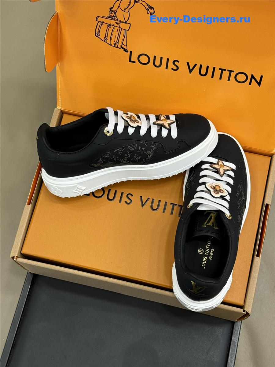 l0vis Vvtt0n black time out engraved sneakers