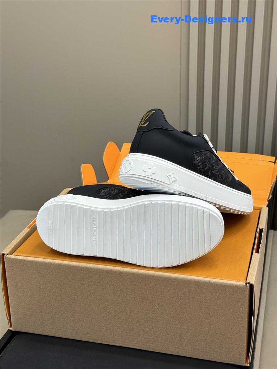 l0vis Vvtt0n black time out engraved sneakers