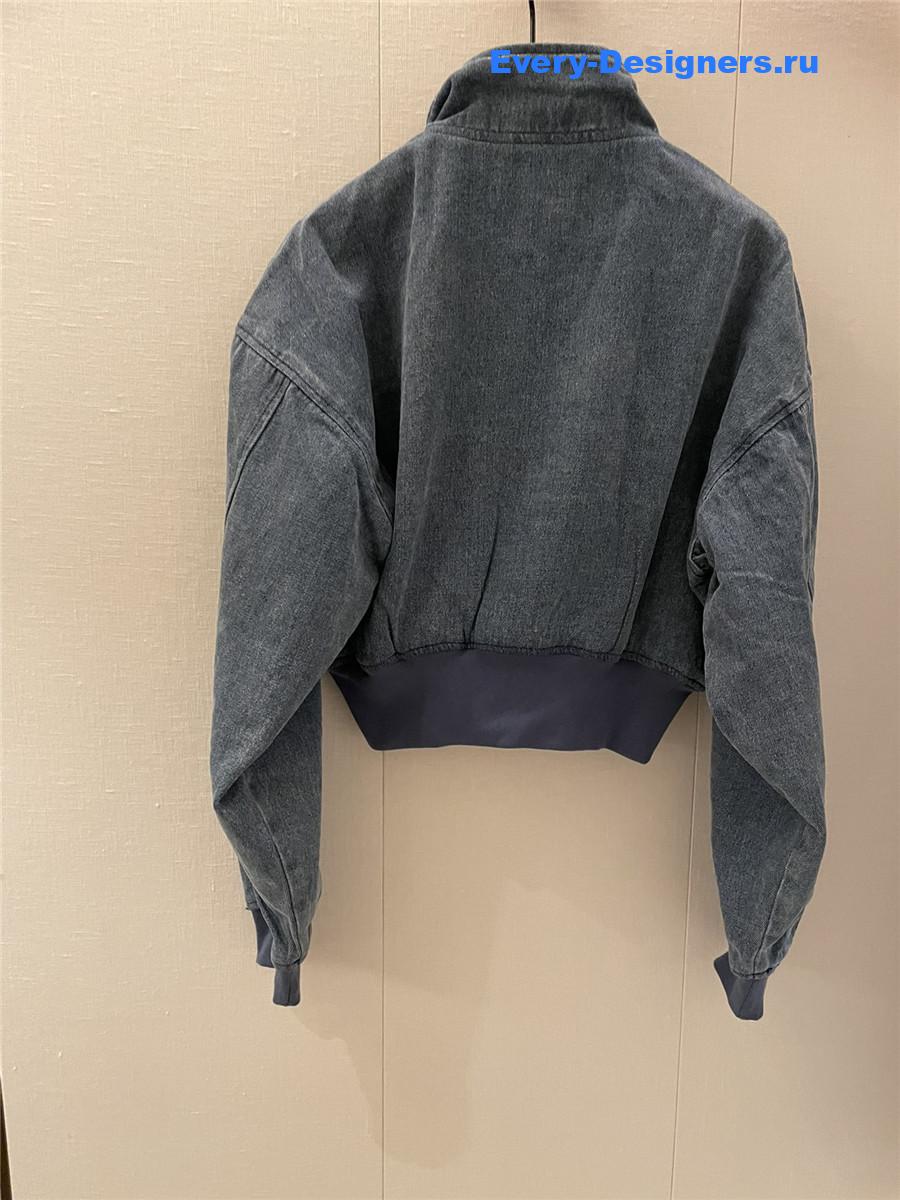 A1exa*der wang light blue cropped denim jacket