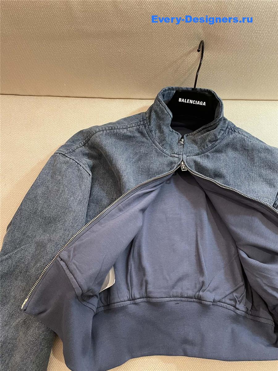 A1exa*der wang light blue cropped denim jacket