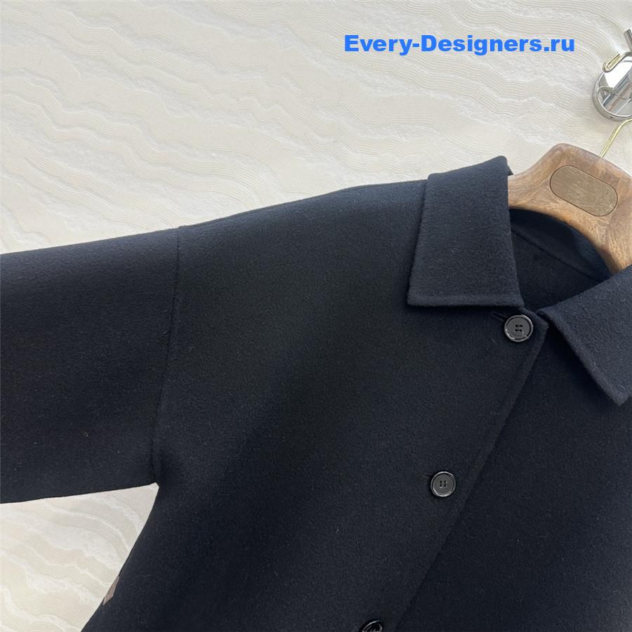 L0r0 P1ana black cashmere long coat