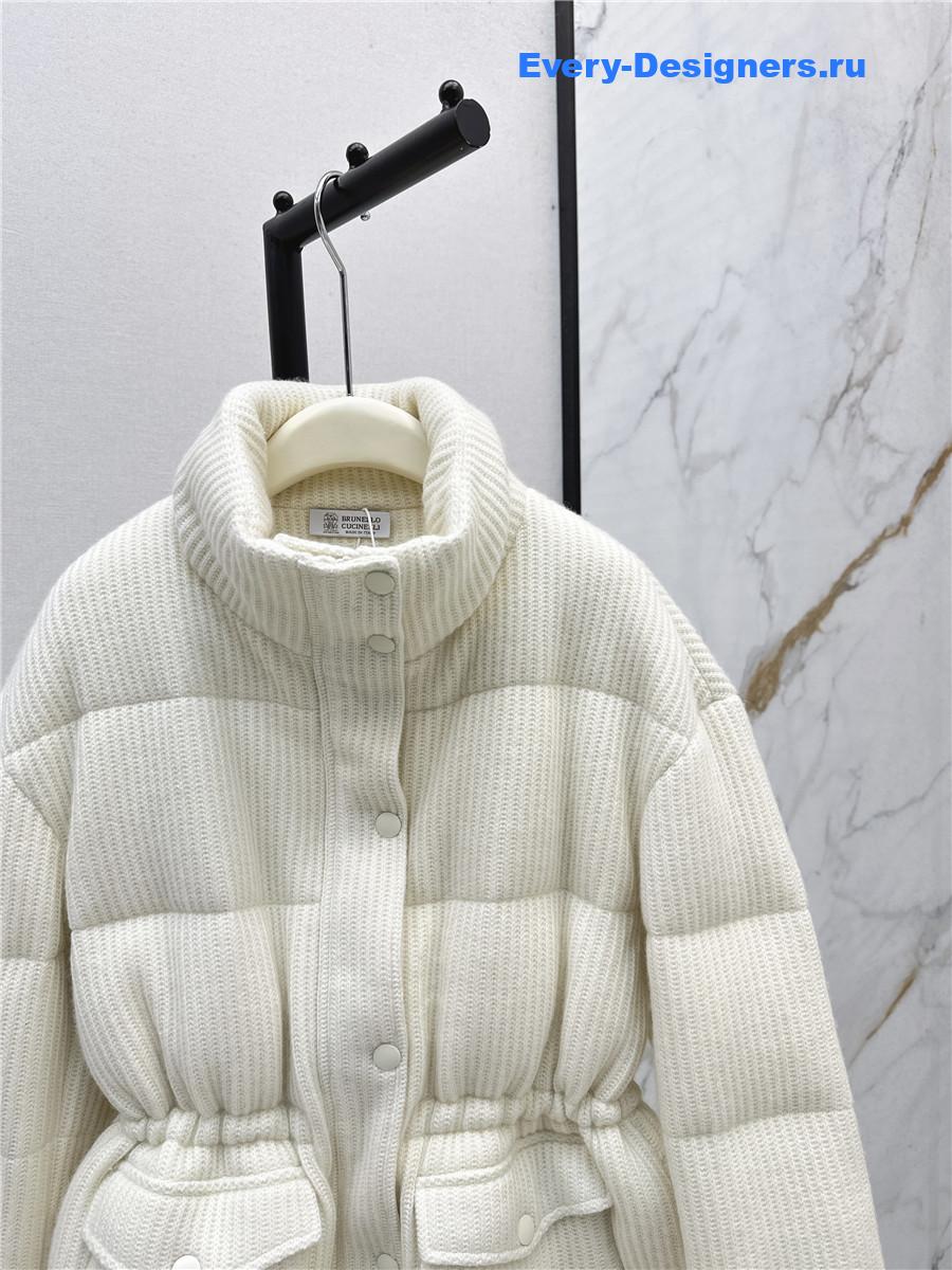 BC stand-up collar white goose down jacket