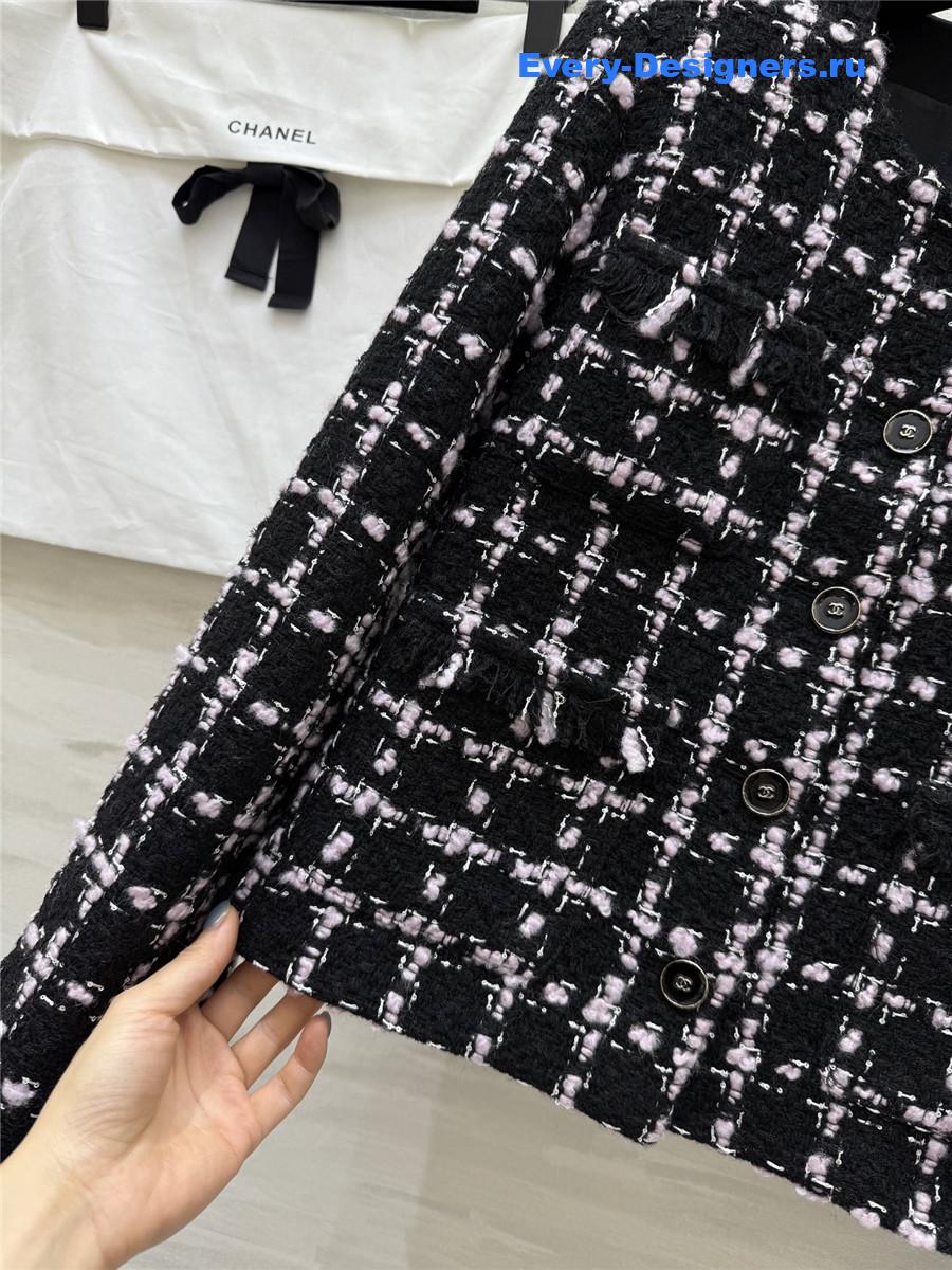 Ch**el wool braided tweed jacket