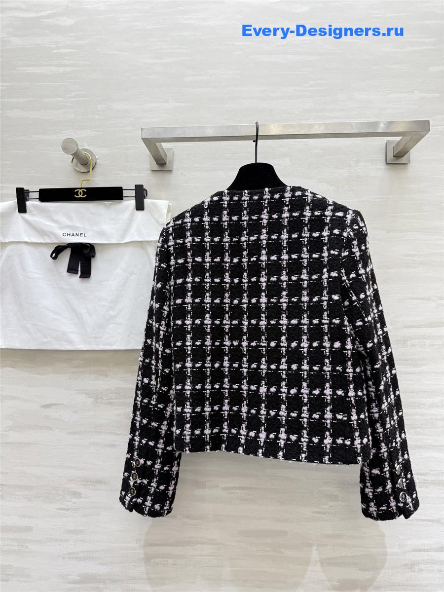 Ch**el wool braided tweed jacket