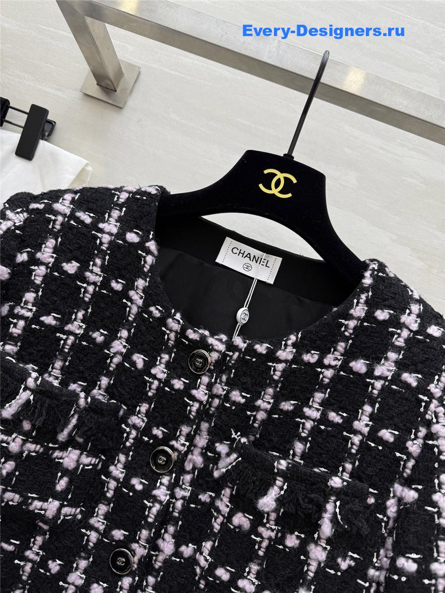 Ch**el wool braided tweed jacket