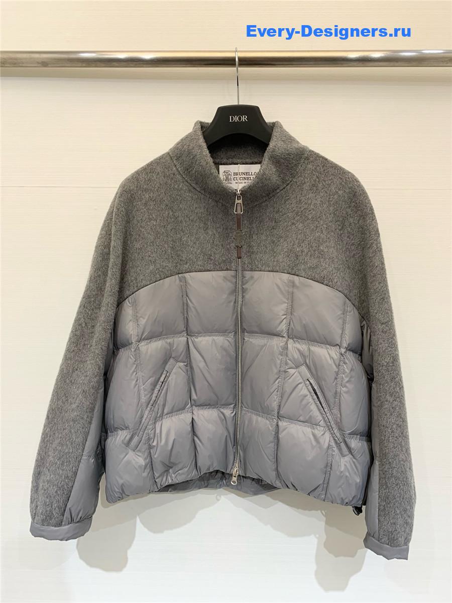 BC Grey Down Wool Jacket