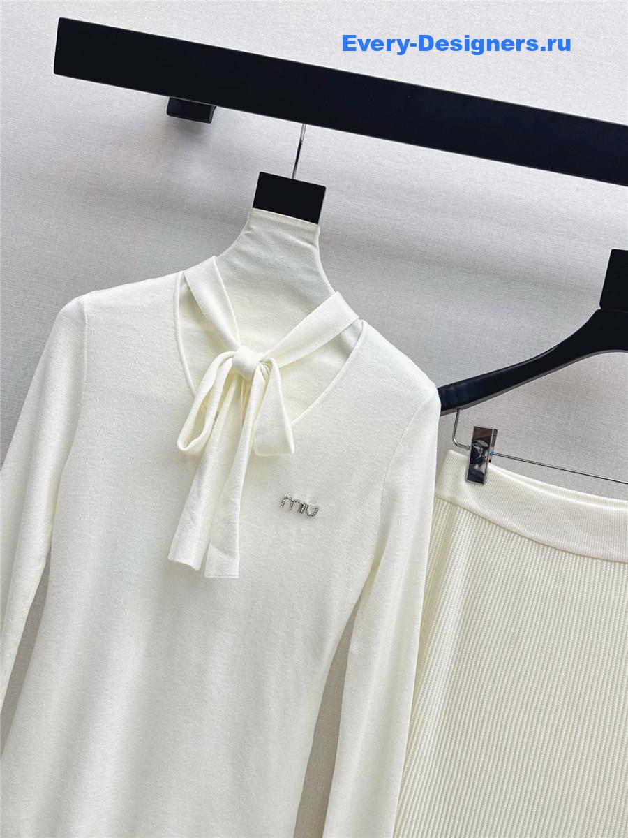 Miu Miu Knitted Skirt Set